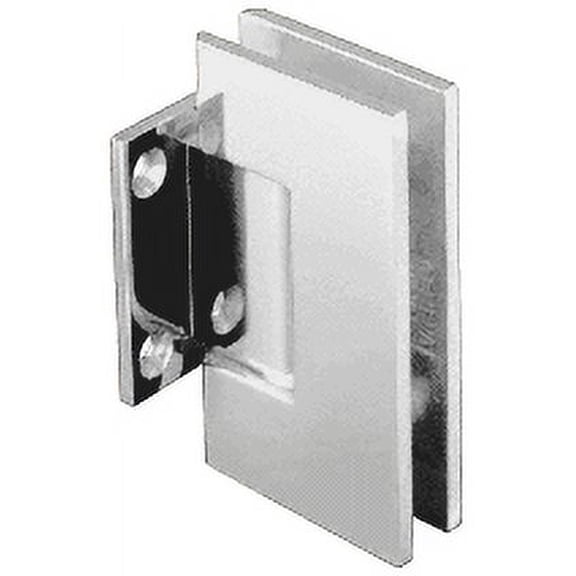 CRL GEN574PN Polished Nickel Geneva Series 5 Degree Pre-Set Wall Mount Short Back Plate Hinge