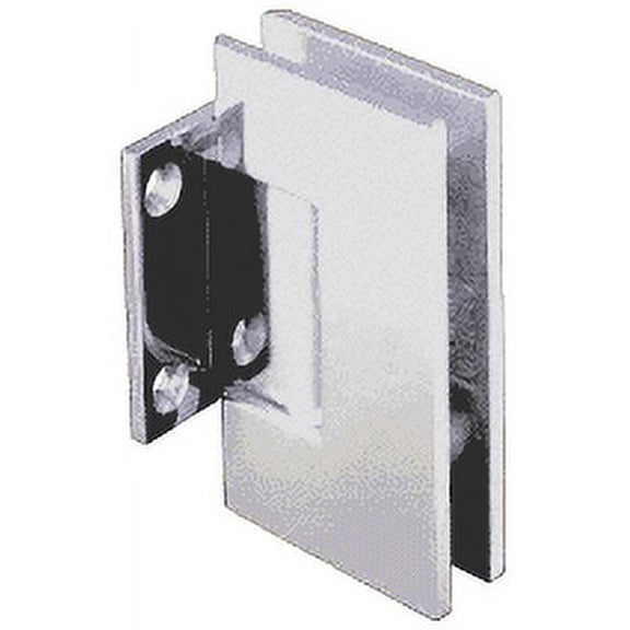 CRL GEN574SC Satin Chrome Geneva Series Wall Mount Short Back Plate Hinge With 5 Degree Pre-Set