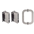 thumbnail image 1 of CRL GENS3BN Brushed Nickel Geneva Shower Pull and Hinge Set, 1 of 8