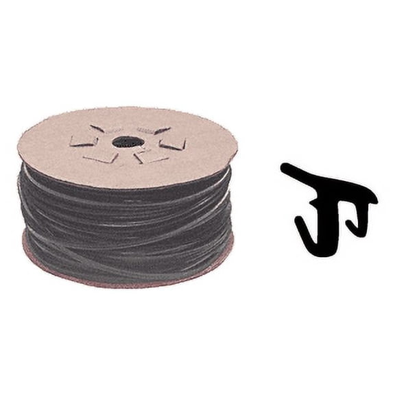CRL GGT38500 3/8" Roll-In EPDM Gasket for Tapered Sidelite Rails - 500' Roll