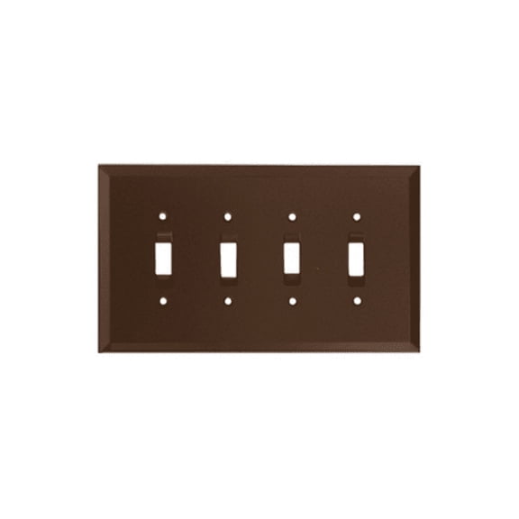 CRL GMP11B Bronze Quad Toggle Glass Mirror Plate
