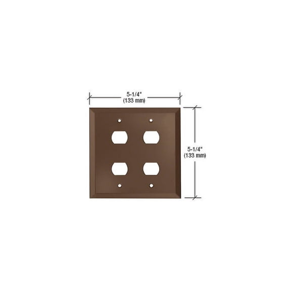 CRL GMP209B Bronze Quad Despard Glass Mirror Plate