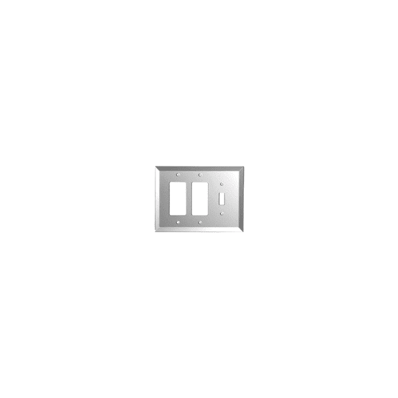 CRL GMP305G Gray Toggle Double Designer Glass Mirror Plate
