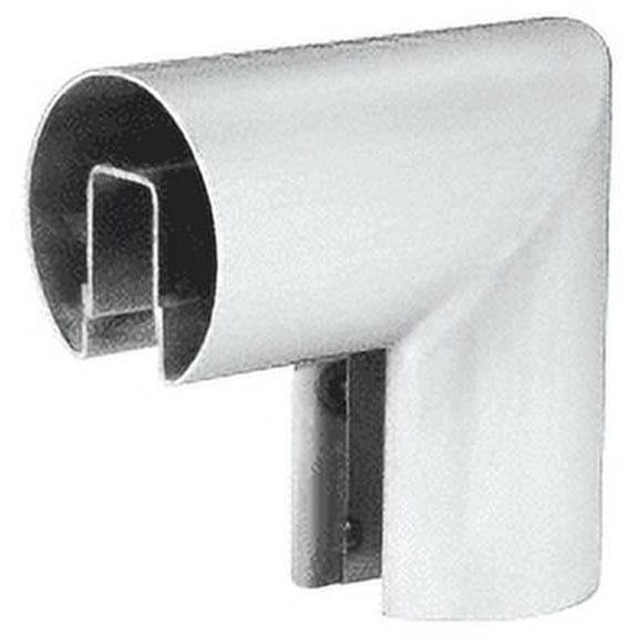 CRL GR19VM Mill Finish 1.9" 90 Degree Vertical Corner for 1/2" or 5/8" Glass Cap Railing