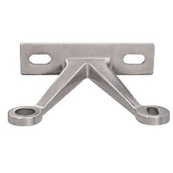 CRL GRF2VBS Brushed Stainless Double Arm 'V' Wall/Fin Mounted Fitting