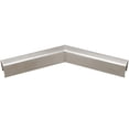 thumbnail image 1 of CRL GRUC5H3BS Brushed Stainless U-Channel 135 Degree Horizontal Corner for 1/2" Glass Cap Railing, 1 of 2