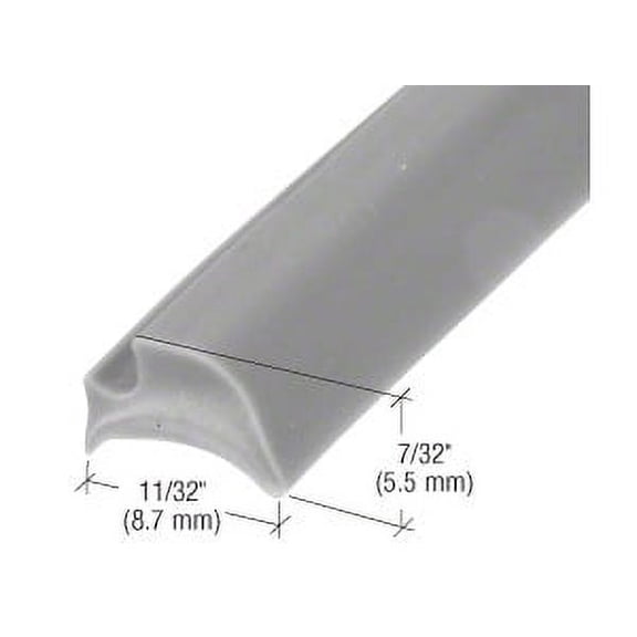 CRL GS766M Gray 11/32" Wide Glazing Spline - 1000' Roll