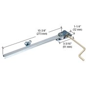 CRL H3528 10-3/4" Chrome Finished Casement Window Operator for Paryln Windows