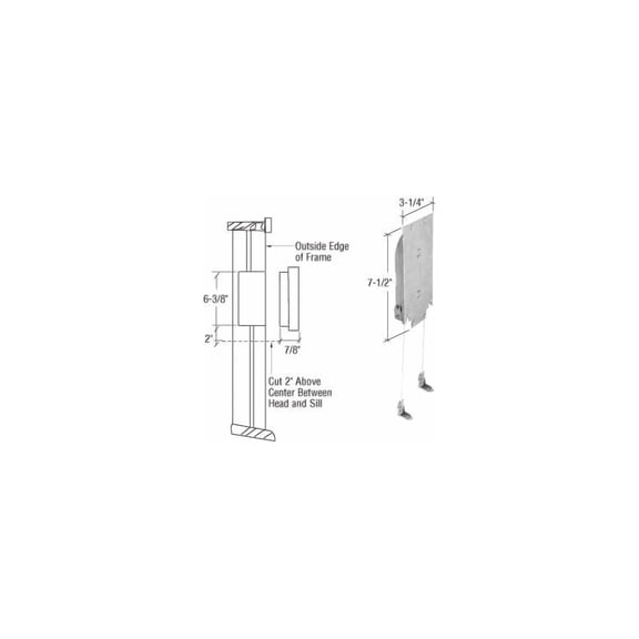 CRL H3868 8-12 Pound Adjustable Wood Window Sash Balance