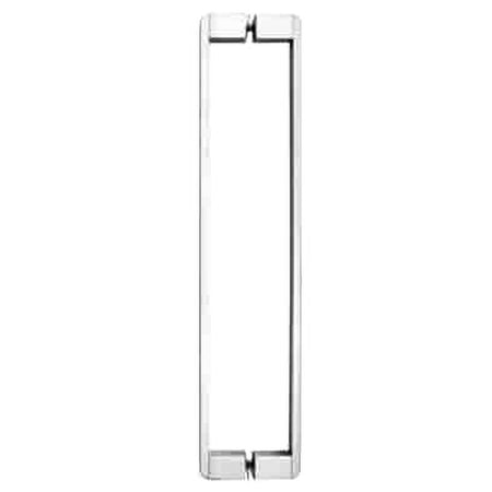 CRL HDTB1CH Polished Chrome 18" Back-to-Back Heavy-Duty Rectangular Tubing Towel Bar