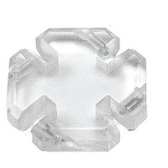 CRL HGC438 Clear Acrylic 4-Way Heavy Glass Connector for 3/8" Glass