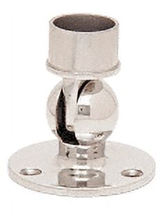 Polished Stainless Steel Adjustable Flange for 1-1/2" Tubing