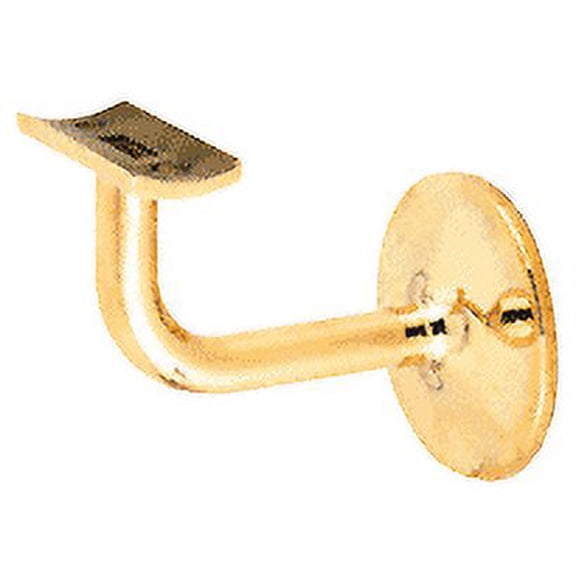 CRL HR20B4PB Polished Brass Pismo Series Concealed Surface Mounted Hand Railing Bracket for 2" Tubing