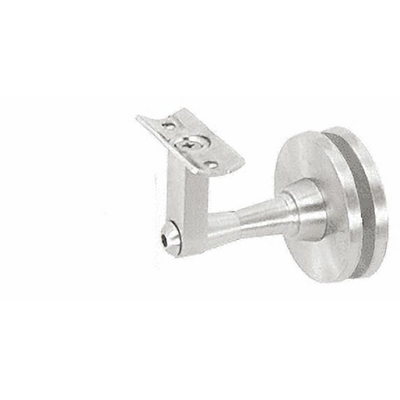 CRL HR2SGSA Satin Anodized Aluminum Manhattan Series Glass Mounted Hand Rail Bracket