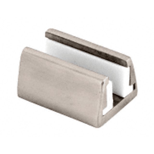 CRL HYD03BN Brushed Nickel Hydroslide Sliding Door Floor Guide Kit