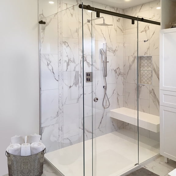 CRL HYDK600RB Oil Rubbed Bronze 60" Hydroslide 180 Degree Sliding Shower Door Kit GLASS NOT INCLUDED