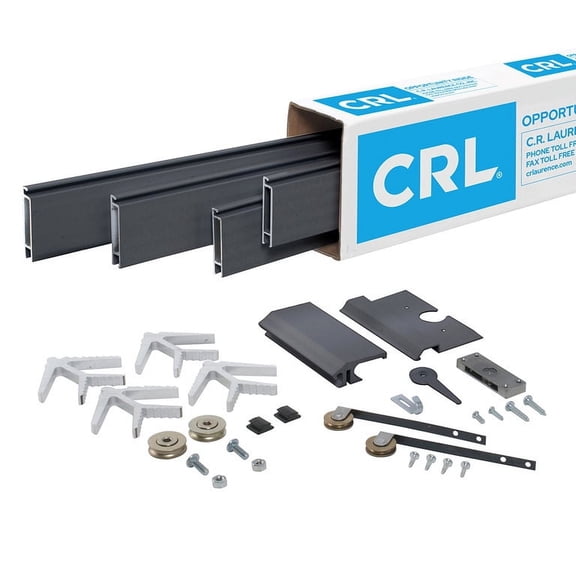 CRL KDEX21230BRZ Champion Series Bronze Powder Coated 32" x 82" Super Heavy-Duty Extruded K.D. Sliding Screen Door Kit