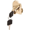 thumbnail image 1 of CRL LK14KA Gold Plated Cabinet Lock for Hinged Glass Door - Keyed Alike, 1 of 3