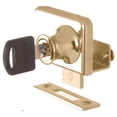 thumbnail image 1 of CRL LK348 Gold Plated Clamp-On Lock for 3/8" Double Glass Door - Randomly Keyed, 1 of 3