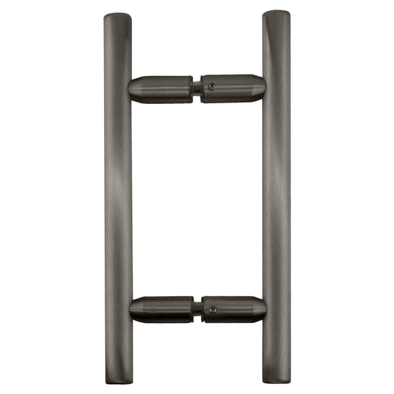 CRL LP6X6BSC Brushed Satin Chrome 6" Ladder Style Back-to-Back Pull Handle