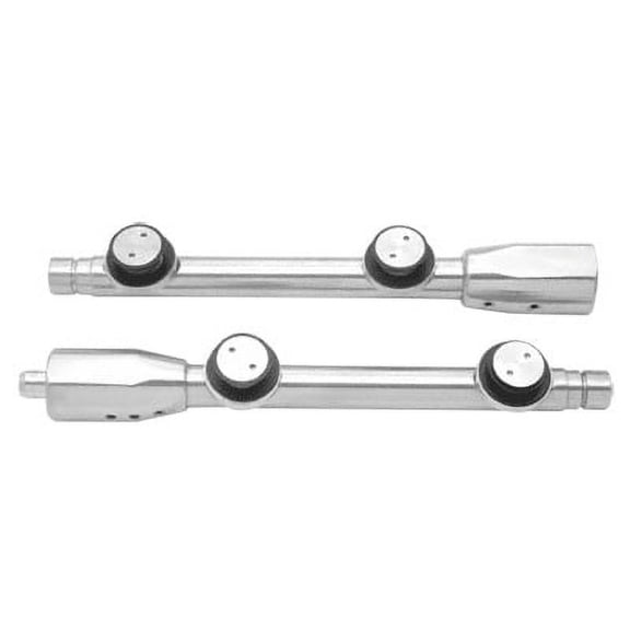 CRL LS8BS Brushed Stainless Laguna Top and Bottom Pivot Rods for Full Height Vertical Rod Insert