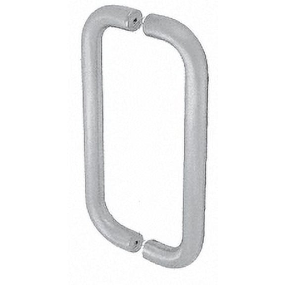 CRL M2165828 8" Clear Anodized Straight Back-to-Back Pull Handles