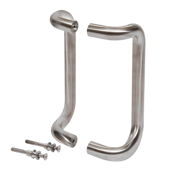 CRL M21741032D 10" Brushed Stainless Offset Pull Handles Back-to-Back