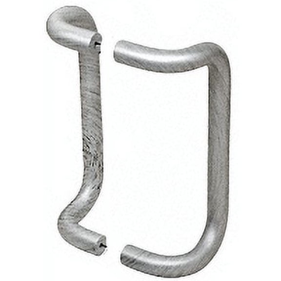CRL M21741032D 10" Brushed Stainless Offset Pull Handles Back-to-Back