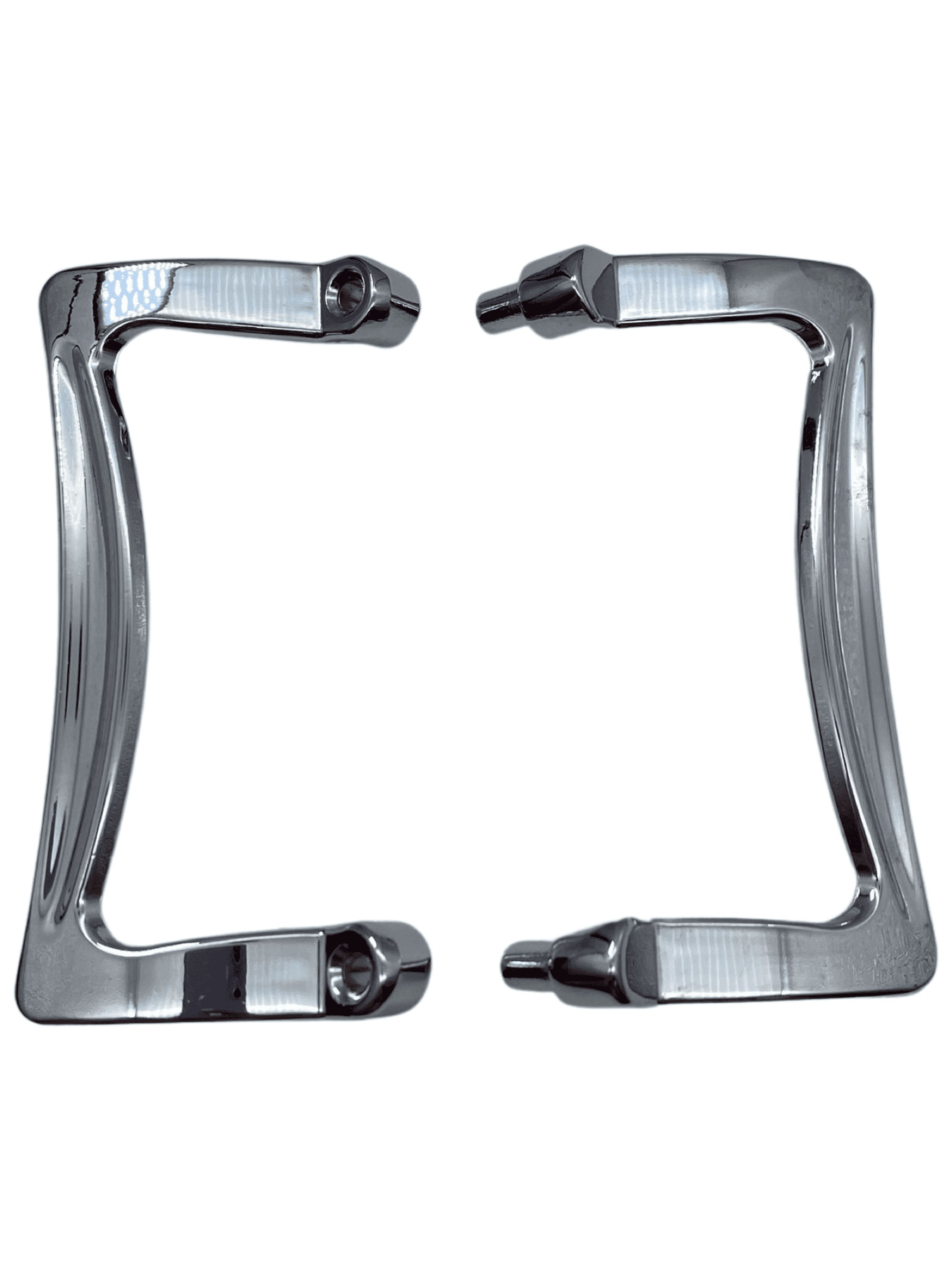 Polished Chrome Shower Door Handle Set with 3-1/2 Inch Mount