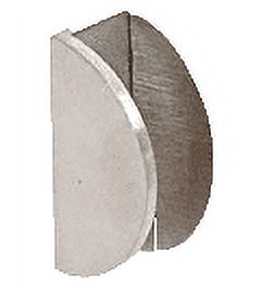 CRL Brushed Stainless Steel Wall Mount Square Mall Front Clamp – For 3/8" Or 1/2" Interior Glass Panels