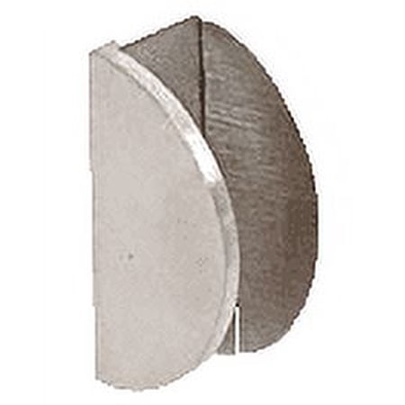 CRL MFCW15 Brushed Stainless Wall Mount Round Mall Front Clamp