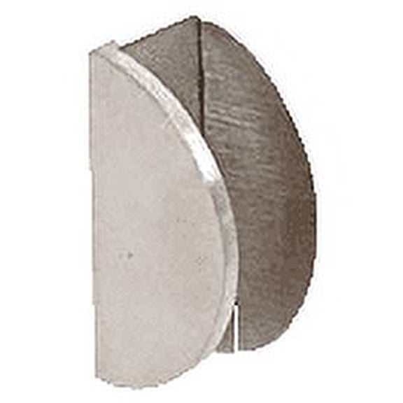 CRL MFCW15 Brushed Stainless Wall Mount Round Mall Front Clamp