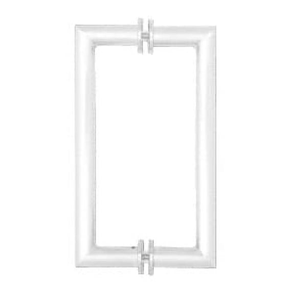 CRL MH24X24PS Polished Stainless 24" Mitered Corner Glass Mounted Pull Handle