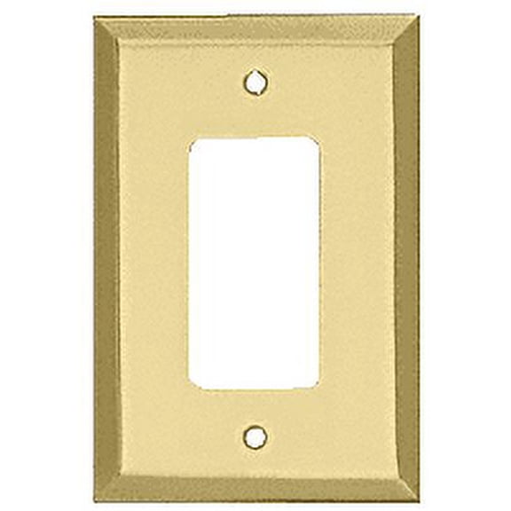 CRL MMP12BR Brass Single Designer Metal Mirror Plate