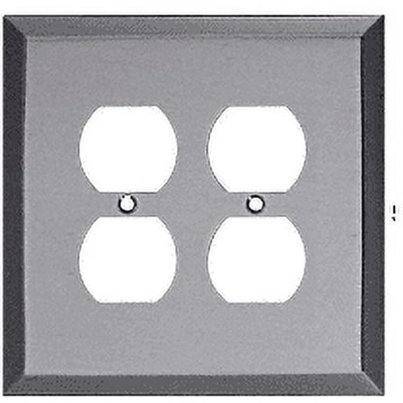 CRL MMP6BN Brushed Nickel Double Duplex Metal Mirror Plate