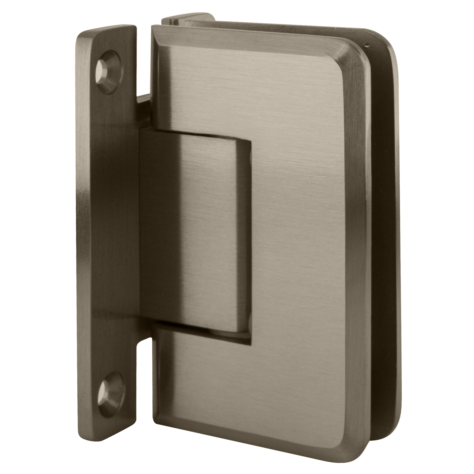 CRL P1N037BN Brushed Nickel Pinnacle 037 Series Wall Mount 'H' Back Plate Hinge