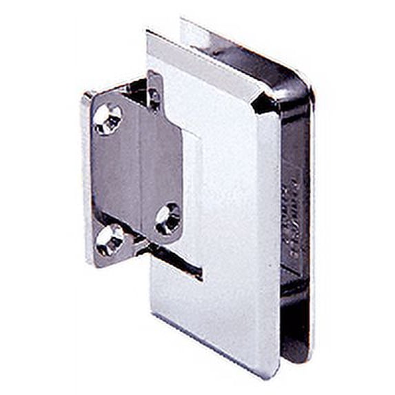 CRL P1N574SC Satin Chrome Pinnacle Series 5 Degree Wall Mount Short Back Plate Hinge