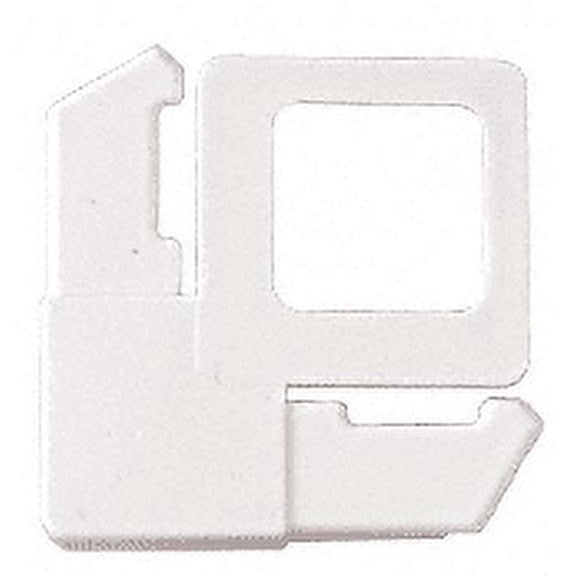 CRL PL3W-XCP100 CRL White 7/16" Square Cut With Lift Tab Plastic Screen Frame Corner - pack of 100