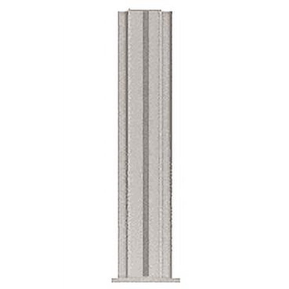 CRL PP4318TBS Brushed Stainless 18" High 1-1/2" Square PP43 Plaza Series Counter/Partition 3-Way Post