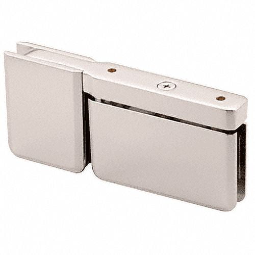 CRL PPH07SN Satin Nickel Top or Bottom Mount Prima Pivot Hinge with Attached U-Clamp