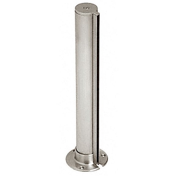 CRL PPJ20EBS Brushed Stainless 2" Round Tight-Fit Series Partition Post - End