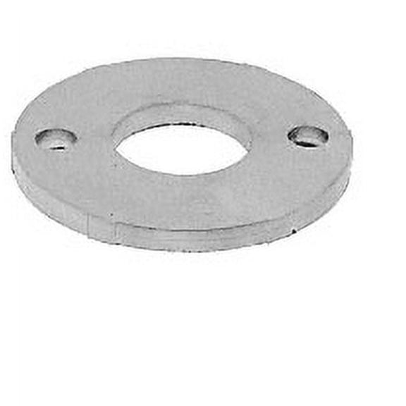 CRL PR15FCS Mill Finish Stainless Steel Base Flange for 1-1/2" Schedule 40 Pipe Railings - Concrete/Steel Mount