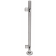 thumbnail image 1 of CRL PS42LBS Brushed Stainless 42" Steel Square Glass Clamp 90 Degree Corner Post Railing Kit, 1 of 6