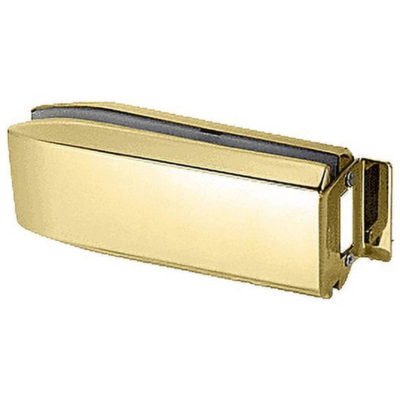 CRL PTH314BR Brass PTH Series Glass Mounted Long Patch Lock Keeper