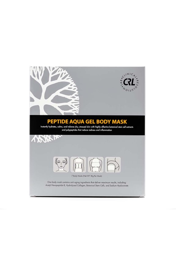 CRL Peptide Aqua Gel Body Mask 7 pack, Instant Hydration, Soothing, Cooling, Healing, Post-Treatment, Post Microneedling, Reduce Redness and Stinging Feeling