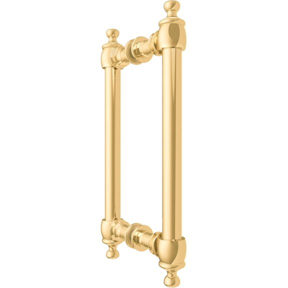 CRL Polished Brass 8" Colonial Style Back-to-Back Pull Handle$$Tools & Hardware Other