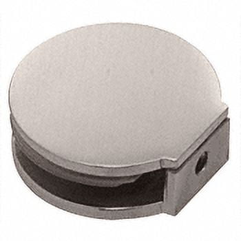 CRL RC79BN Brushed Nickel Round Fixed Panel U-Clamp