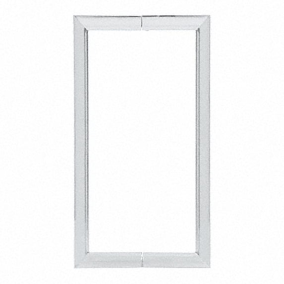 CRL RM8X8SC 8" Satin Chrome RM Series Flat Outside Surface/Round Tubing Inside Back-to-Back Pull Handle