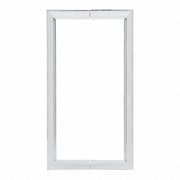 CRL RM8X8SC 8 Satin Chrome RM Series Flat Outside Surface/Round Tubing Inside Back-to-Back Pull Handle