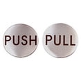 thumbnail image 1 of CRL RPP2BS Brushed Stainless 2" Round Push/Pull Set - Etched Stainless Steel, 1 of 7